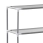 vidaXL Toilettenregal 2 Ablagen Grau 53,5x28x143 cm Eisen vidaXL Toilettenregal 2 Ablagen Grau 53,5x28x143 cm Eisen