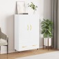 vidaXL Highboard Hochglanz-Weiß 69,5x31x115 cm Holzwerkstoff vidaXL Highboard Hochglanz-Weiß 69,5x31x115 cm Holzwerkstoff