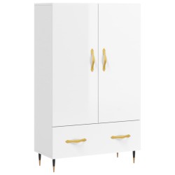 vidaXL Highboard Hochglanz-Weiß 69,5x31x115 cm Holzwerkstoff