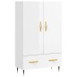 vidaXL Highboard Hochglanz-Weiß 69,5x31x115 cm Holzwerkstoff vidaXL Highboard Hochglanz-Weiß 69,5x31x115 cm Holzwerkstoff