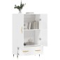 vidaXL Highboard Hochglanz-Weiß 69,5x31x115 cm Holzwerkstoff vidaXL Highboard Hochglanz-Weiß 69,5x31x115 cm Holzwerkstoff