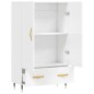 vidaXL Highboard Hochglanz-Weiß 69,5x31x115 cm Holzwerkstoff vidaXL Highboard Hochglanz-Weiß 69,5x31x115 cm Holzwerkstoff