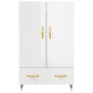 vidaXL Highboard Hochglanz-Weiß 69,5x31x115 cm Holzwerkstoff vidaXL Highboard Hochglanz-Weiß 69,5x31x115 cm Holzwerkstoff