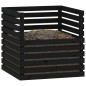 vidaXL Komposter Schwarz 80x80x78 cm Massivholz Kiefer vidaXL Komposter Schwarz 80x80x78 cm Massivholz Kiefer