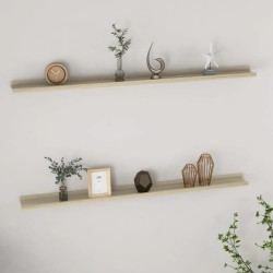 vidaXL Wandregale 2 Stk. Sonoma-Eiche 115x9x3 cm