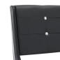 Bett mit Matratze Schwarz Kunstleder 120 x 200 cm Bett mit Matratze Schwarz Kunstleder 120 x 200 cm