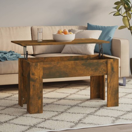 vidaXL Couchtisch Räuchereiche 101x49x52 cm Holzwerkstoff