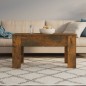 vidaXL Couchtisch Räuchereiche 101x49x52 cm Holzwerkstoff vidaXL Couchtisch Räuchereiche 101x49x52 cm Holzwerkstoff