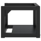 vidaXL Badezimmer Wand-Waschtischgestell Schwarz 40x38x31 cm Eisen vidaXL Badezimmer Wand-Waschtischgestell Schwarz 40x38x31 cm Eisen