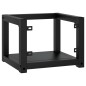 vidaXL Badezimmer Wand-Waschtischgestell Schwarz 40x38x31 cm Eisen vidaXL Badezimmer Wand-Waschtischgestell Schwarz 40x38x31 cm Eisen