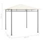 vidaXL Pavillon 3x3x2,7 m Creme 180 g/m² vidaXL Pavillon 3x3x2,7 m Creme 180 g/m²