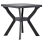 vidaXL Bistrotisch Anthrazit 70x70x72 cm Kunststoff vidaXL Bistrotisch Anthrazit 70x70x72 cm Kunststoff