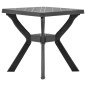 vidaXL Bistrotisch Anthrazit 70x70x72 cm Kunststoff vidaXL Bistrotisch Anthrazit 70x70x72 cm Kunststoff