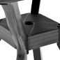 vidaXL Bistrotisch Anthrazit 70x70x72 cm Kunststoff vidaXL Bistrotisch Anthrazit 70x70x72 cm Kunststoff