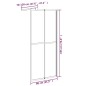 vidaXL Duschwand für Walk-in Dusche 80x195 cm Dunkles Sicherheitsglas vidaXL Duschwand für Walk-in Dusche 80x195 cm Dunkles Sicherheitsglas