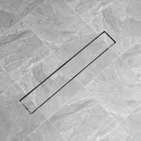 vidaXL Duschablauf Linear 730x140 mm Edelstahl