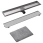 vidaXL Duschablauf Linear 730x140 mm Edelstahl vidaXL Duschablauf Linear 730x140 mm Edelstahl