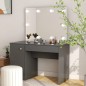vidaXL Schminktisch mit LED-Beleuchtung 110x55x145 cm MDF Grau vidaXL Schminktisch mit LED-Beleuchtung 110x55x145 cm MDF Grau