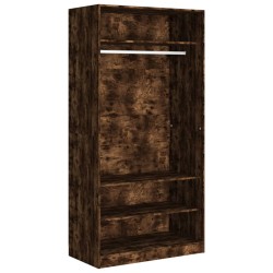 vidaXL Kleiderschrank Räuchereiche 100x50x200 cm Holzwerkstoff