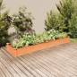 vidaXL Hochbeet mit Einsatz Braun 240x60x25 cm Massivholz Tanne vidaXL Hochbeet mit Einsatz Braun 240x60x25 cm Massivholz Tanne
