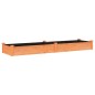 vidaXL Hochbeet mit Einsatz Braun 240x60x25 cm Massivholz Tanne vidaXL Hochbeet mit Einsatz Braun 240x60x25 cm Massivholz Tanne