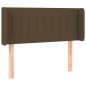 vidaXL Kopfteil mit Ohren Dunkelbraun 103x16x78/88 cm Stoff vidaXL Kopfteil mit Ohren Dunkelbraun 103x16x78/88 cm Stoff