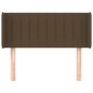 vidaXL Kopfteil mit Ohren Dunkelbraun 103x16x78/88 cm Stoff vidaXL Kopfteil mit Ohren Dunkelbraun 103x16x78/88 cm Stoff