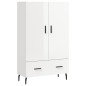 vidaXL Highboard Hochglanz-Weiß 69,5x31x115 cm Holzwerkstoff vidaXL Highboard Hochglanz-Weiß 69,5x31x115 cm Holzwerkstoff