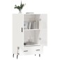 vidaXL Highboard Hochglanz-Weiß 69,5x31x115 cm Holzwerkstoff vidaXL Highboard Hochglanz-Weiß 69,5x31x115 cm Holzwerkstoff