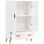 vidaXL Highboard Hochglanz-Weiß 69,5x31x115 cm Holzwerkstoff vidaXL Highboard Hochglanz-Weiß 69,5x31x115 cm Holzwerkstoff