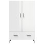 vidaXL Highboard Hochglanz-Weiß 69,5x31x115 cm Holzwerkstoff vidaXL Highboard Hochglanz-Weiß 69,5x31x115 cm Holzwerkstoff
