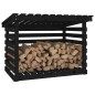 vidaXL Kaminholzregal Schwarz 108x73x79 cm Massivholz Kiefer vidaXL Kaminholzregal Schwarz 108x73x79 cm Massivholz Kiefer