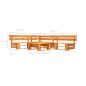 4-tlg. Garten-Lounge-Set aus Paletten Holz Honigbraun 4-tlg. Garten-Lounge-Set aus Paletten Holz Honigbraun