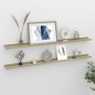 vidaXL Wandregale 2 Stk. Weiß und Sonoma-Eiche 115x9x3 cm vidaXL Wandregale 2 Stk. Weiß und Sonoma-Eiche 115x9x3 cm