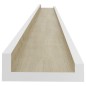 vidaXL Wandregale 2 Stk. Weiß und Sonoma-Eiche 115x9x3 cm vidaXL Wandregale 2 Stk. Weiß und Sonoma-Eiche 115x9x3 cm