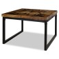 vidaXL Couchtisch Teak Harz 60 x 60 x 40 cm vidaXL Couchtisch Teak Harz 60 x 60 x 40 cm
