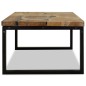 vidaXL Couchtisch Teak Harz 60 x 60 x 40 cm vidaXL Couchtisch Teak Harz 60 x 60 x 40 cm