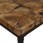 vidaXL Couchtisch Teak Harz 60 x 60 x 40 cm vidaXL Couchtisch Teak Harz 60 x 60 x 40 cm