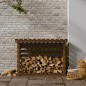 vidaXL Kaminholzregal Honigbraun 108x73x79 cm Massivholz Kiefer vidaXL Kaminholzregal Honigbraun 108x73x79 cm Massivholz Kiefer