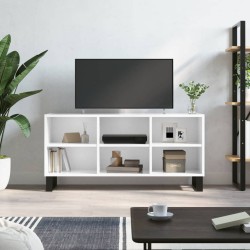 vidaXL TV-Schrank Hochglanz-Weiß 103,5x30x50 cm Holzwerkstoff