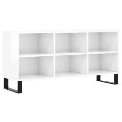 vidaXL TV-Schrank Hochglanz-Weiß 103,5x30x50 cm Holzwerkstoff