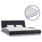 vidaXL Bett Memory-Schaum-Matratze Schwarz Kunstleder 160x200cm vidaXL Bett Memory-Schaum-Matratze Schwarz Kunstleder 160x200cm