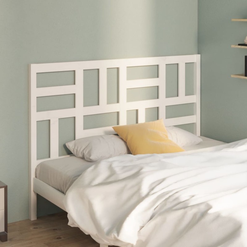 vidaXL Bett-Kopfteil Weiß 166x4x104 cm Massivholz Kiefer vidaXL Bett-Kopfteil Weiß 166x4x104 cm Massivholz Kiefer
