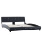 vidaXL Bett Memory-Schaum-Matratze Schwarz Kunstleder 160x200cm vidaXL Bett Memory-Schaum-Matratze Schwarz Kunstleder 160x200cm