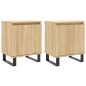 vidaXL Nachttische 2 Stk. Sonoma-Eiche 40x30x50 cm Holzwerkstoff vidaXL Nachttische 2 Stk. Sonoma-Eiche 40x30x50 cm Holzwerkstoff