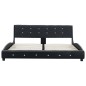 vidaXL Bett Memory-Schaum-Matratze Schwarz Kunstleder 160x200cm vidaXL Bett Memory-Schaum-Matratze Schwarz Kunstleder 160x200cm