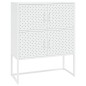 vidaXL Highboard Weiß 80x35x100 cm Stahl vidaXL Highboard Weiß 80x35x100 cm Stahl