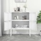 vidaXL Highboard Weiß 80x35x100 cm Stahl vidaXL Highboard Weiß 80x35x100 cm Stahl