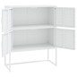 vidaXL Highboard Weiß 80x35x100 cm Stahl vidaXL Highboard Weiß 80x35x100 cm Stahl