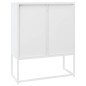 vidaXL Highboard Weiß 80x35x100 cm Stahl vidaXL Highboard Weiß 80x35x100 cm Stahl